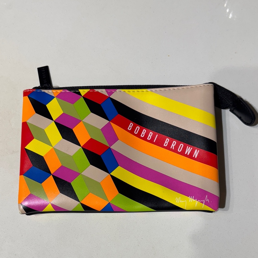 🆓Free Add-on ✨Bobbi Brown Multicolor Geometric Pouch